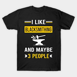 3 People Blacksmithing Blacksmith T-Shirt